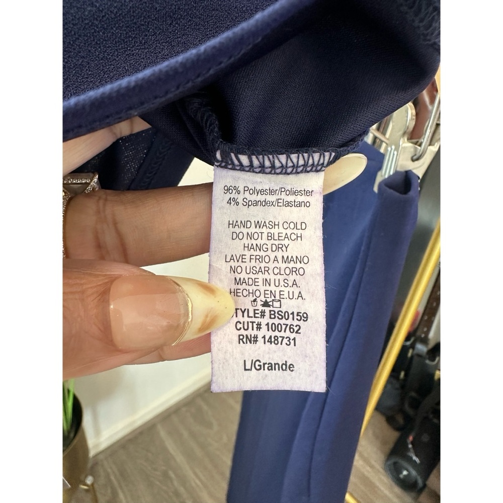 Naked Wardrobe On the Slit Set in Navy Blue - Size Large - Picture 7 of 13